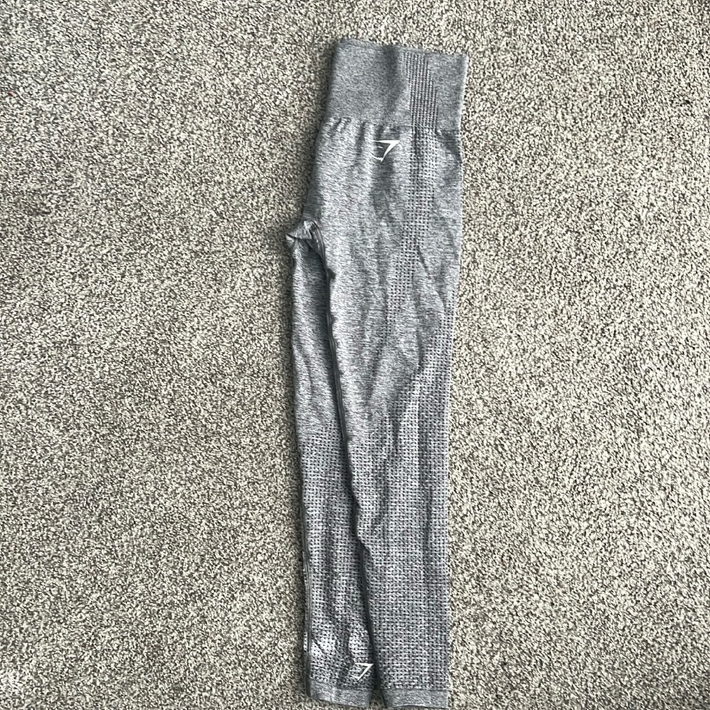 Gymshark Vital Seamless Leggings - Smokey grey marl - size small